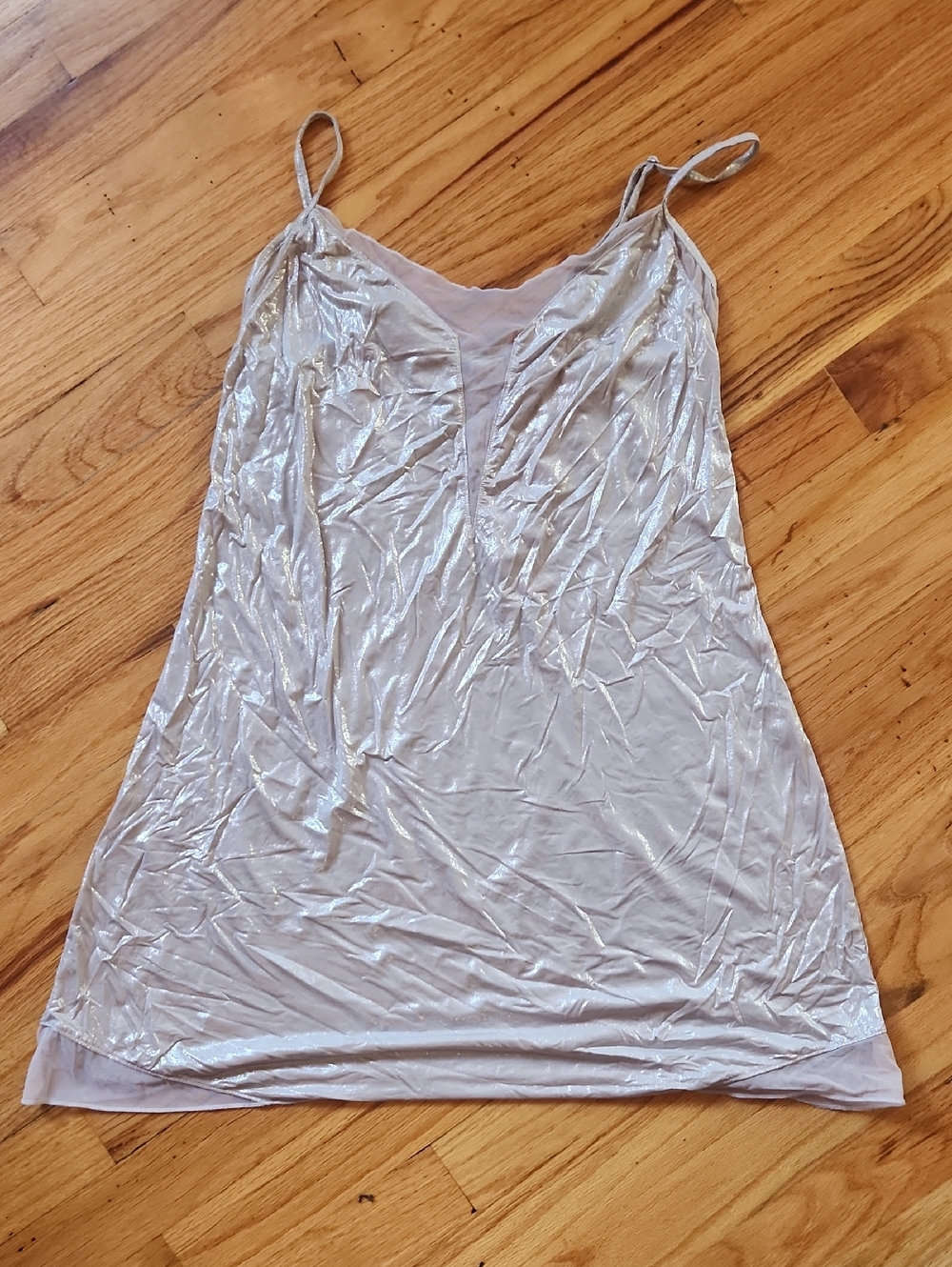 Victorias Secret Silver Shimmer Dress / Nightgown - Size Sm